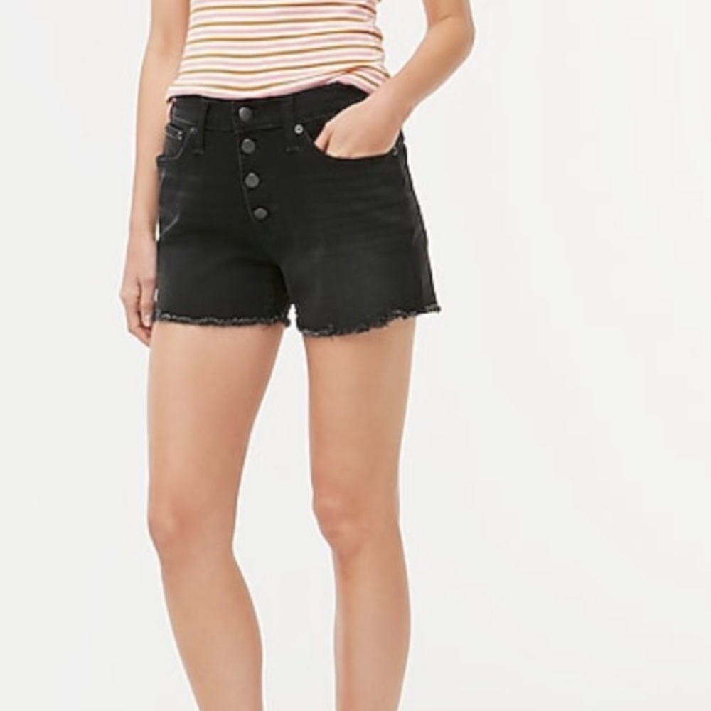 J Crew Classic Denim Short with Button Fly